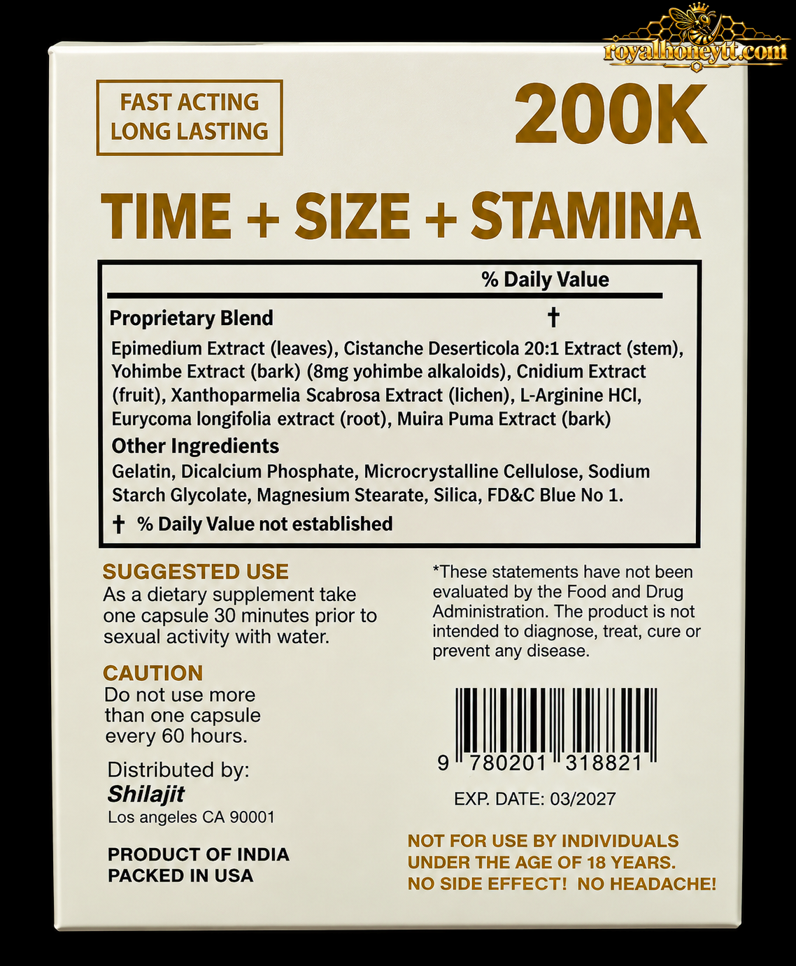 "Shilajit" 200K (20 Capsules)