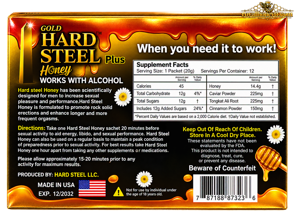 Gold Hard Steel Plus (12 Sachets)