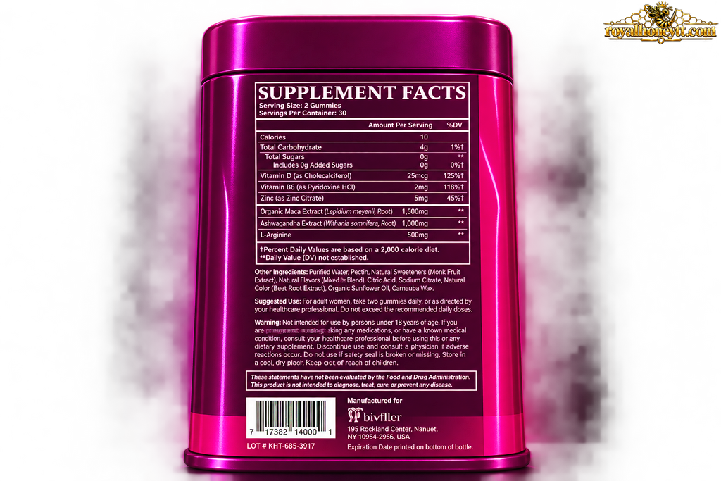 bivfller Libido Gummies for Women (60CT)