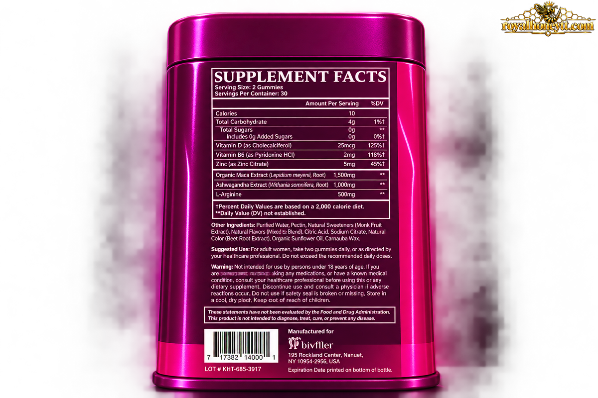 bivfller Libido Gummies for Women (60CT)