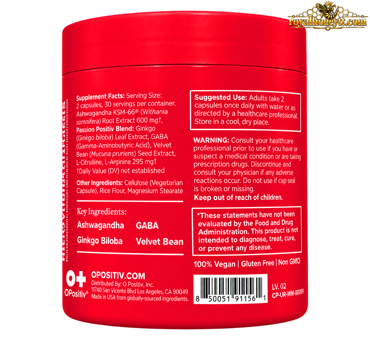 URO Vaginal Moisture + Mood Support Capsules (60CT)